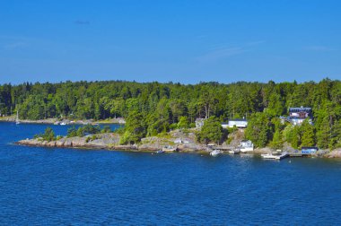 İsveçli Yerleşmeleri Baltık Denizi İsveç'in Stockholm takımadalar adacıkları üzerinde