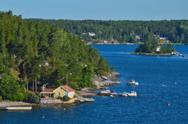 İsveçli Yerleşmeleri Baltık Denizi İsveç'in Stockholm takımadalar adacıkları üzerinde