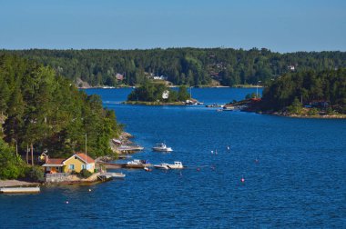 İsveçli Yerleşmeleri Baltık Denizi İsveç'in Stockholm takımadalar adacıkları üzerinde