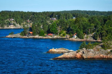 İsveçli Yerleşmeleri Baltık Denizi İsveç'in Stockholm takımadalar adacıkları üzerinde
