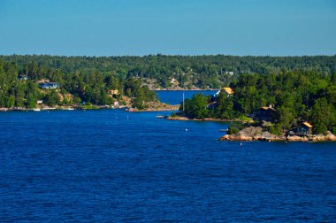 İsveçli Yerleşmeleri Baltık Denizi İsveç'in Stockholm takımadalar adacıkları üzerinde