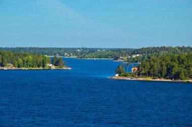 İsveçli Yerleşmeleri Baltık Denizi İsveç'in Stockholm takımadalar adacıkları üzerinde