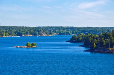 İsveçli Yerleşmeleri Baltık Denizi İsveç'in Stockholm takımadalar adacıkları üzerinde