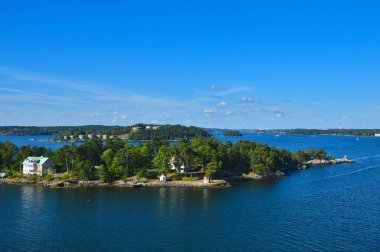İsveçli Yerleşmeleri Baltık Denizi İsveç'in Stockholm takımadalar adacıkları üzerinde