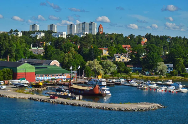 Asentamientos Suecos Islotes Del Archipiélago Estocolmo Mar Báltico Suecia — Foto de Stock