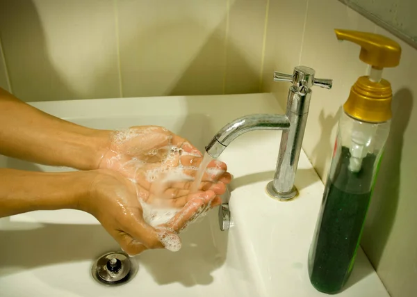 Hand washing, hand cleaning — Stock Photo, Image