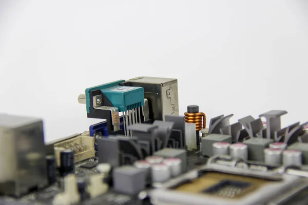 Details Computer Motherboard — Stock Photo, Image