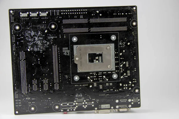 Detalhes Computador Placa Mãe — Fotografia de Stock