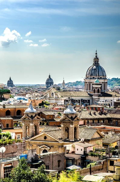 View Sunlit City One Hills Rome Italy — Stock Photo, Image