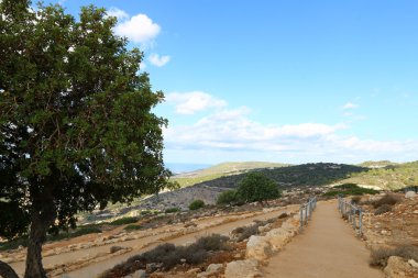 Sabah İsrail kuzeyinde dağlarda 