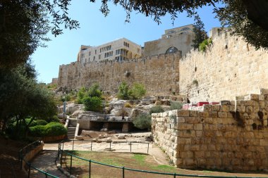 Antik Jerusalem yürümek