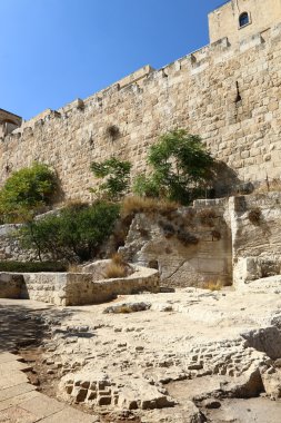 Antik Jerusalem yürümek