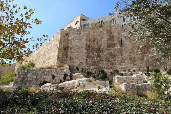 A piedi attraverso l'antica Gerusalemme — Foto Stock