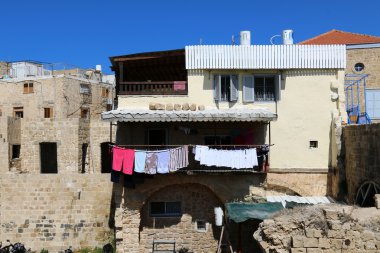 Acre eski kale deniz üzerinde 