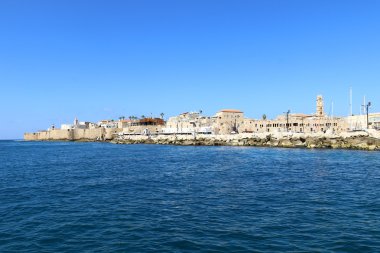 Acre eski kale deniz üzerinde 