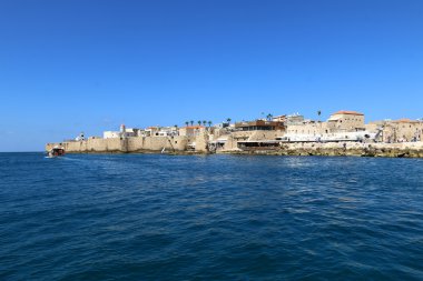 Acre eski kale deniz üzerinde 