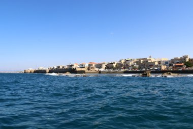 Acre eski kale deniz üzerinde 