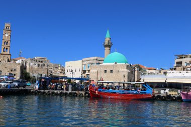 Acre eski kale deniz üzerinde 