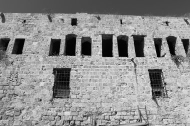 Acre eski kale deniz üzerinde 