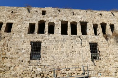 Acre eski kale deniz üzerinde 