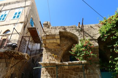 Acre eski kale deniz üzerinde 