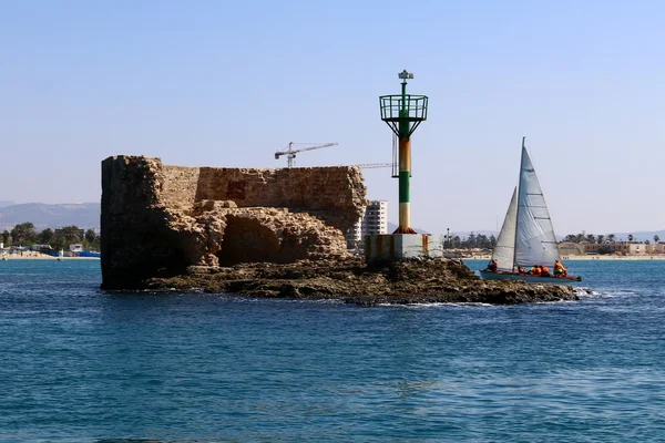 Acre oud fort op zee — Stockfoto