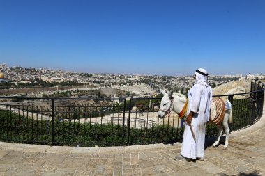 Antik Jerusalem yürümek 