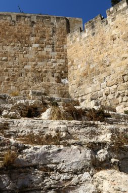 Antik Jerusalem yürümek 