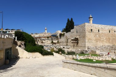 Antik Jerusalem yürümek 