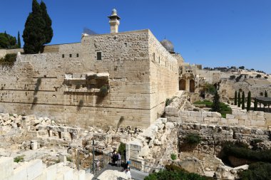 Antik Jerusalem yürümek 