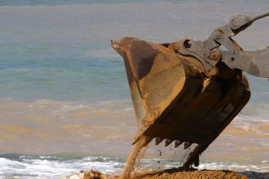 O büyük Ekskavatör inşaat 