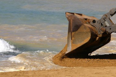 O büyük Ekskavatör inşaat 