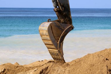 O büyük Ekskavatör inşaat 