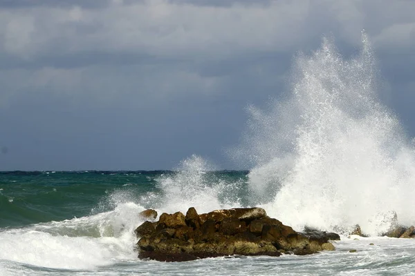 Uma tempestade no mar — Fotografia de Stock