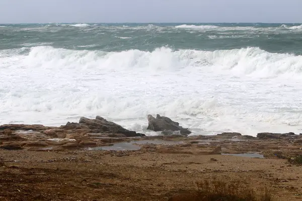 Tormenta en el mar Mediterráneo —  Fotos de Stock