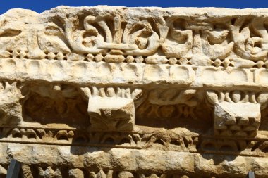 İsrail Akdeniz kıyısında yer alan Caesarea - antik kent,. 