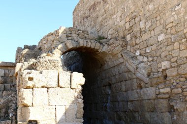 İsrail Akdeniz kıyısında yer alan Caesarea - antik kent,. 