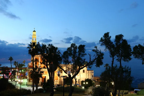 Cidade da noite de Jaffa — Fotografia de Stock