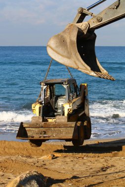 O büyük Ekskavatör inşaat 