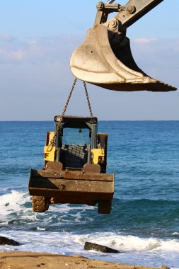 O büyük Ekskavatör inşaat 