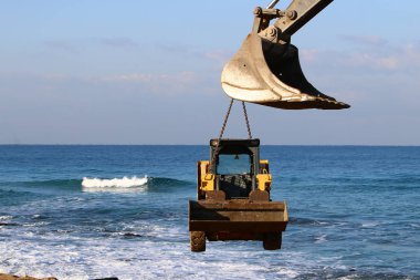 O büyük Ekskavatör inşaat 