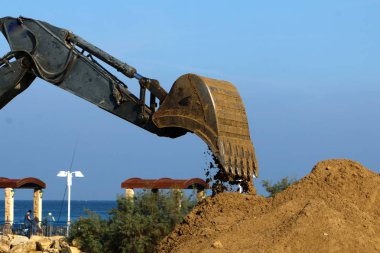 O büyük Ekskavatör inşaat 