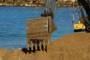 O büyük Ekskavatör inşaat 