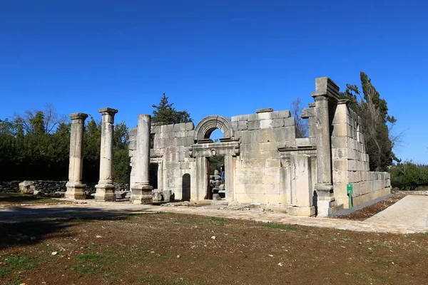 L'antica sinagoga nel Parco Nazionale di Baram . — Foto Stock