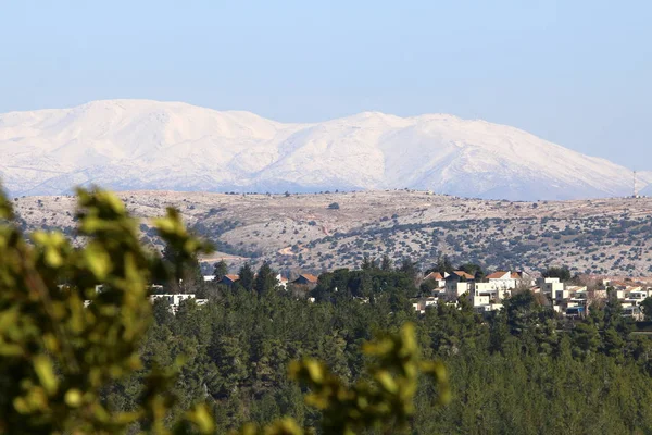 Schnee auf dem Hermon — Stockfoto