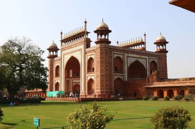 Agra, Hindistan bulunan taj Mahal - Türbesi - Camii 