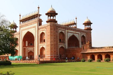 Agra, Hindistan bulunan taj Mahal - Türbesi - Camii 