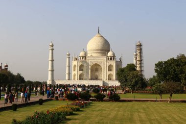 Agra, Hindistan bulunan taj Mahal - Türbesi - Camii 