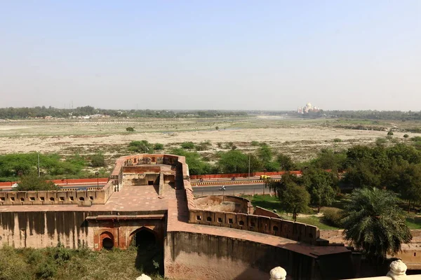 Червоний Форт в індійському місті Agra — стокове фото