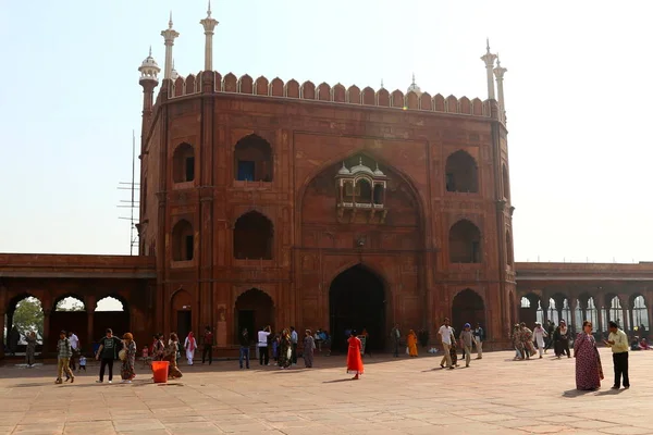 Catedral mesquita (Delhi) juma mesquita — Fotografia de Stock